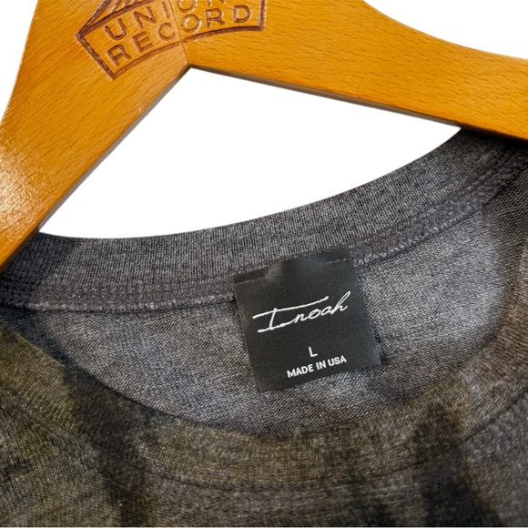 Inoah Knit Dress, Sz L, grey/blk/plum. Mid calf, Adjustable lgth. - Picture 6 of 6